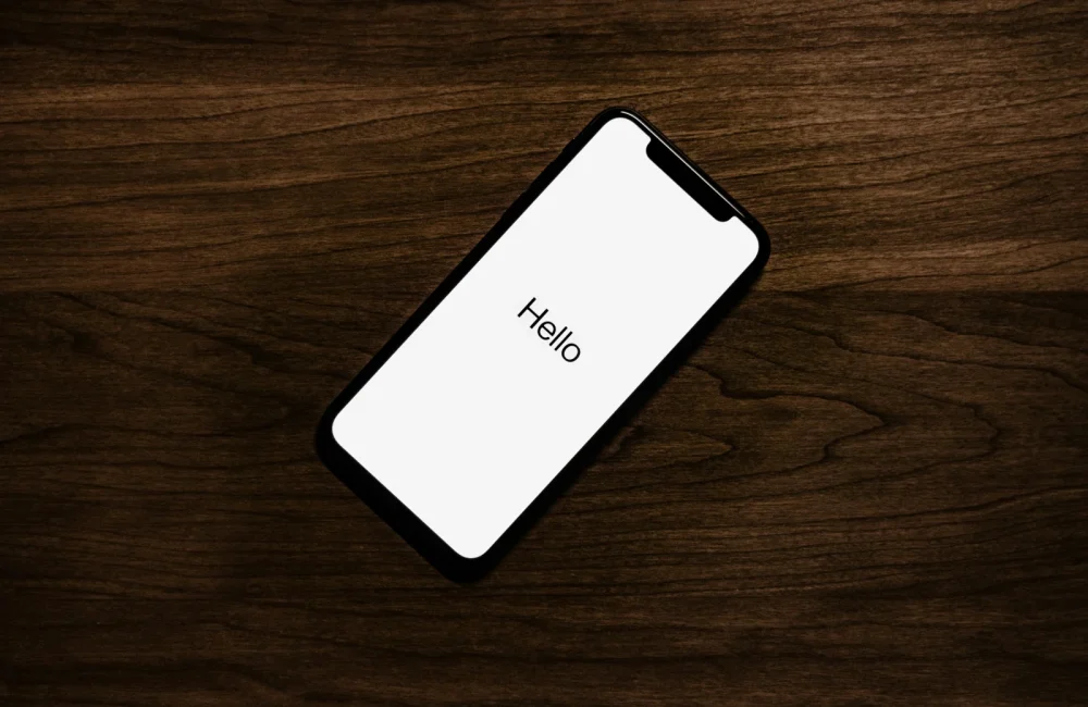 Un teléfono móvil