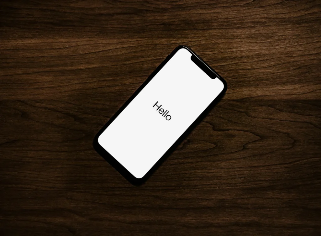 Un teléfono móvil